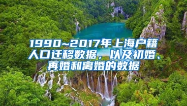 1990~2017年上海戶籍人口遷移數(shù)據(jù)，以及初婚、再婚和離婚的數(shù)據(jù)