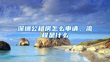 深圳公租房怎么申請，流程是什么