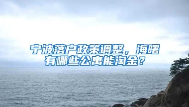 寧波落戶政策調(diào)整，海曙有哪些公寓能淘金？