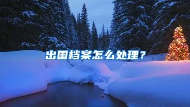 出國檔案怎么處理？