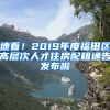 速看！2019年度福田區(qū)高層次人才住房配租通告發(fā)布啦