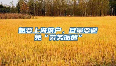 想要上海落戶，盡量要避免“勞務(wù)派遣”