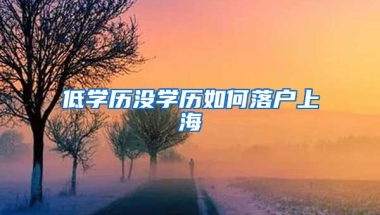 低學歷沒學歷如何落戶上海