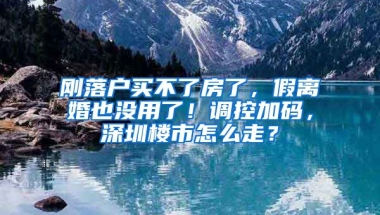 剛落戶買不了房了，假離婚也沒用了！調(diào)控加碼，深圳樓市怎么走？