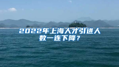 2022年上海人才引進(jìn)人數(shù)一連下降？