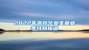 2022年高校畢業(yè)生就業(yè)季特別報(bào)道③