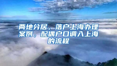 兩地分居，落戶上海辦理案例，配偶戶口調(diào)入上海的流程