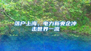 落戶上海，電力新央企沖擊世界一流