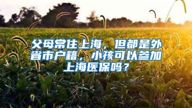 父母常住上海，但都是外省市戶籍，小孩可以參加上海醫(yī)保嗎？