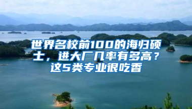 世界名校前100的海歸碩士，進大廠幾率有多高？這5類專業(yè)很吃香