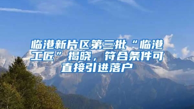 臨港新片區(qū)第三批“臨港工匠”揭曉，符合條件可直接引進(jìn)落戶