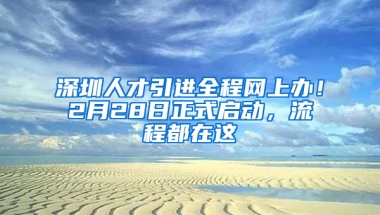 深圳人才引進(jìn)全程網(wǎng)上辦！2月28日正式啟動(dòng)，流程都在這