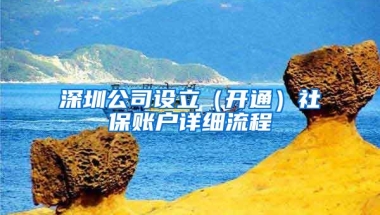 深圳公司設(shè)立（開通）社保賬戶詳細流程